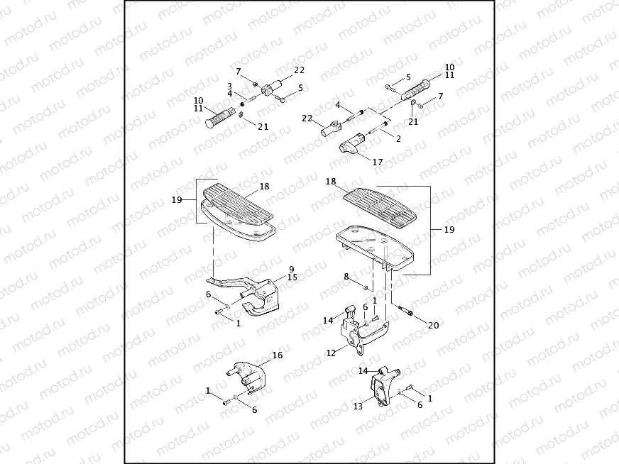 FOOTRESTS & FOOTBOARDS