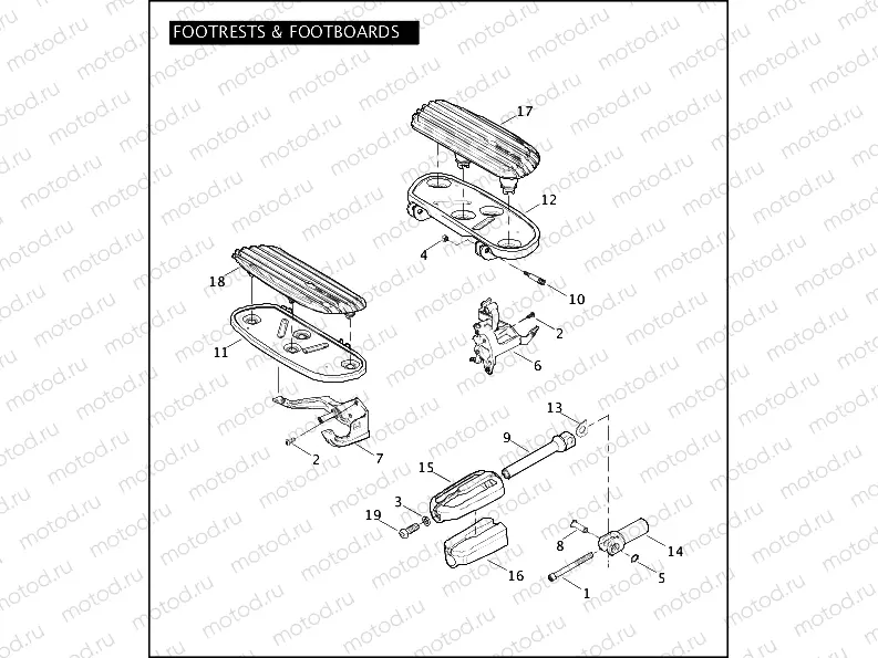 FOOTRESTS & FOOTBOARDS