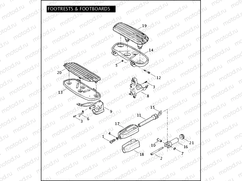 FOOTRESTS & FOOTBOARDS