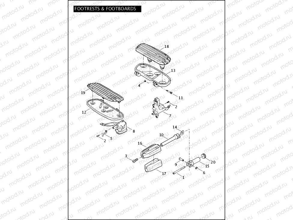 FOOTRESTS & FOOTBOARDS