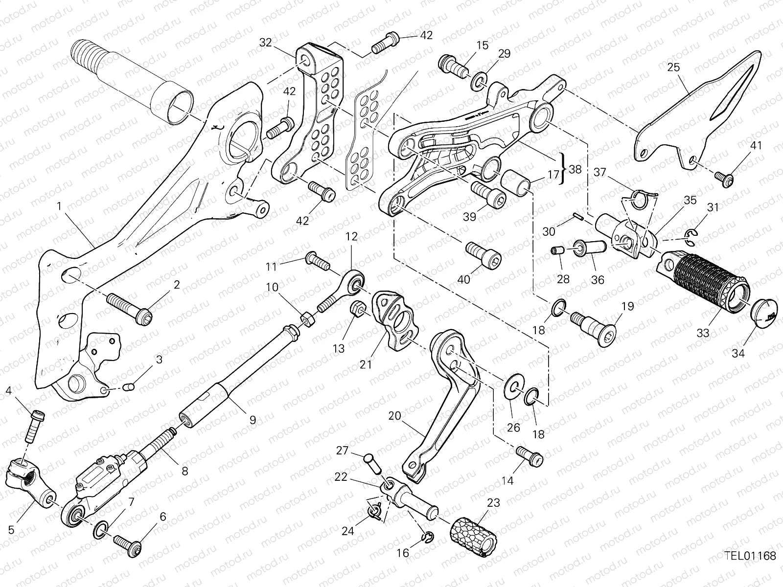 FOOTRESTS, LEFT [MOD:PANV4 SP,PANV4SPM;XST:AUS]