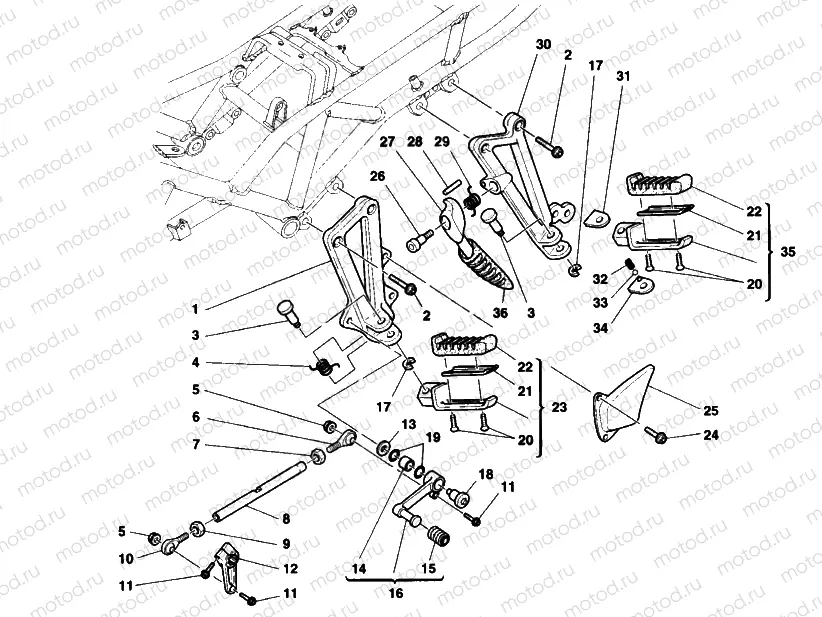FOOTRESTS, LEFT » UNCLASSIFIED