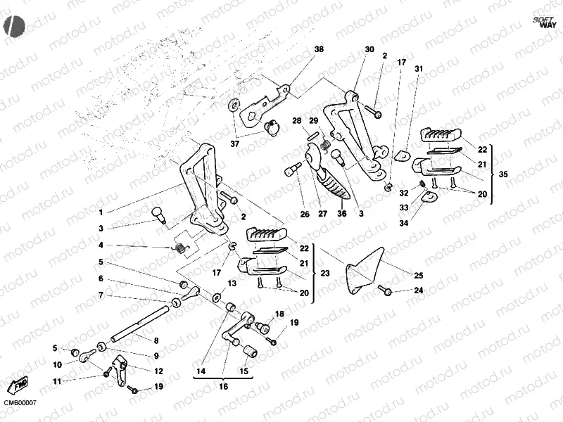 FOOTRESTS, LEFT » UNCLASSIFIED