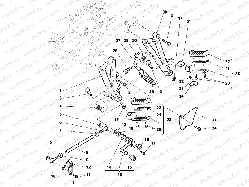 FOOTRESTS, LEFT » UNCLASSIFIED