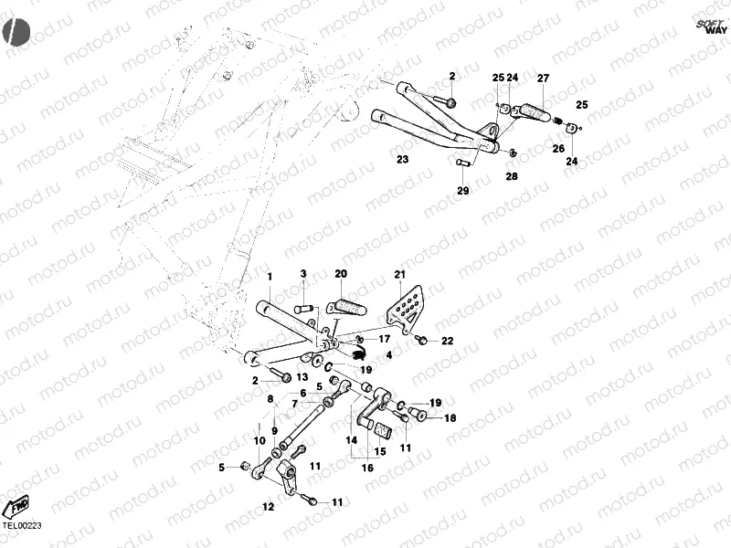 FOOTRESTS, LEFT » UNCLASSIFIED