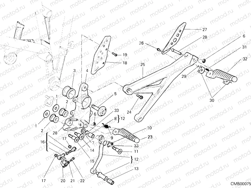 FOOTRESTS, LEFT » UNCLASSIFIED