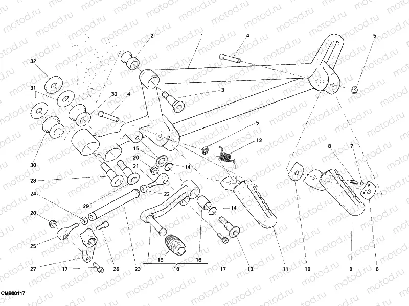 FOOTRESTS, LEFT » UNCLASSIFIED
