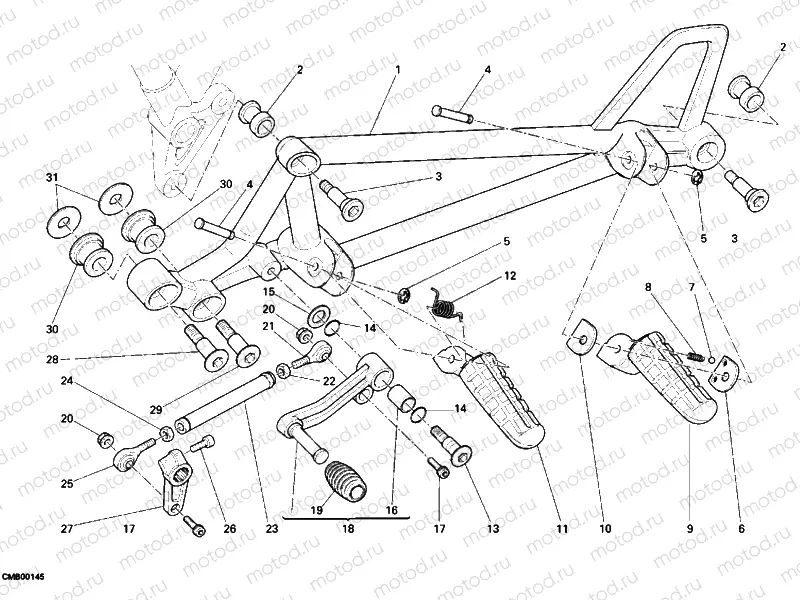 FOOTRESTS, LEFT » UNCLASSIFIED