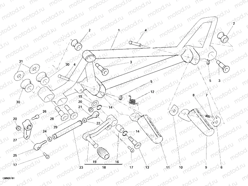 FOOTRESTS, LEFT » UNCLASSIFIED