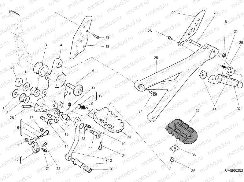 FOOTRESTS, LEFT » UNCLASSIFIED