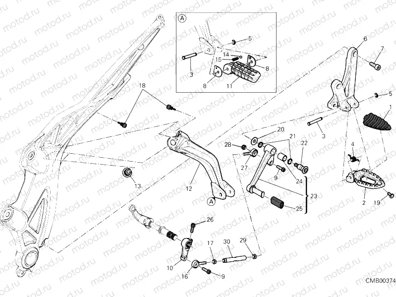 FOOTRESTS, LEFT » UNCLASSIFIED
