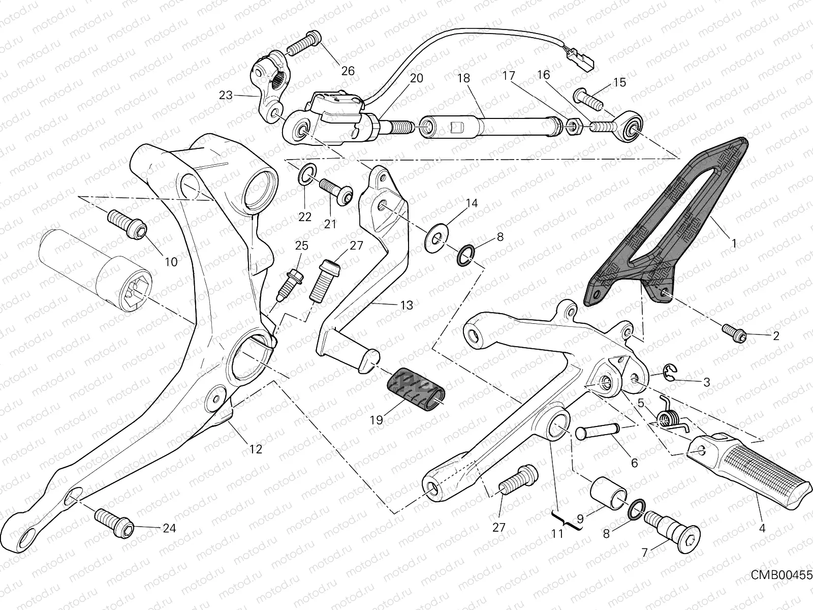 FOOTRESTS, LEFT [XST:CAL,CDN]