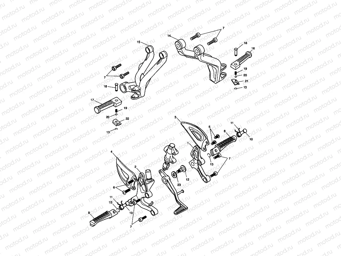 Footrests & Mountings 186151 >