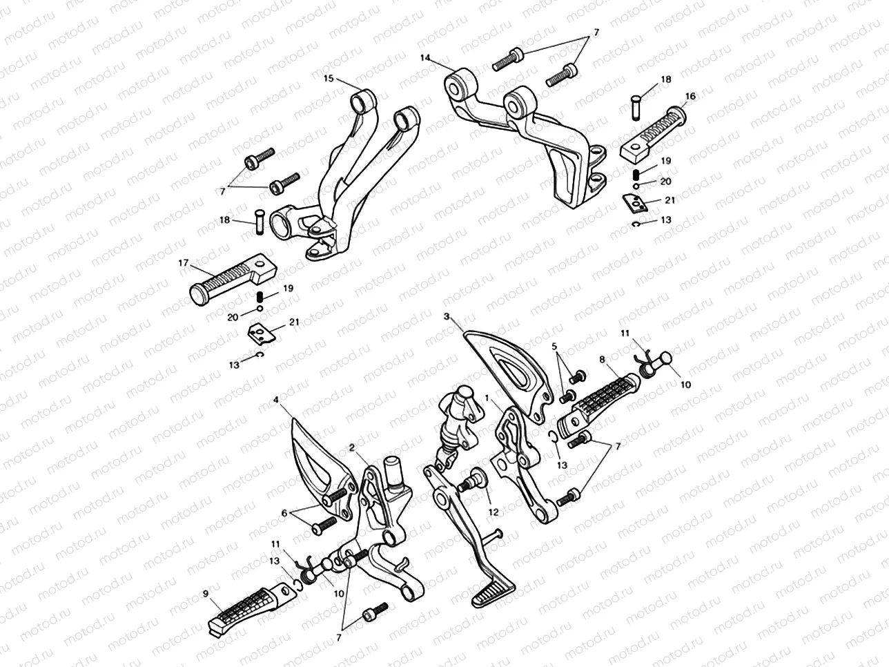 Footrests & Mountings 186151