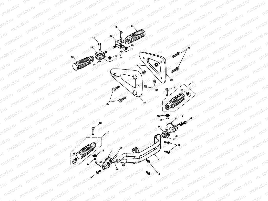Footrests & Mountings 469050