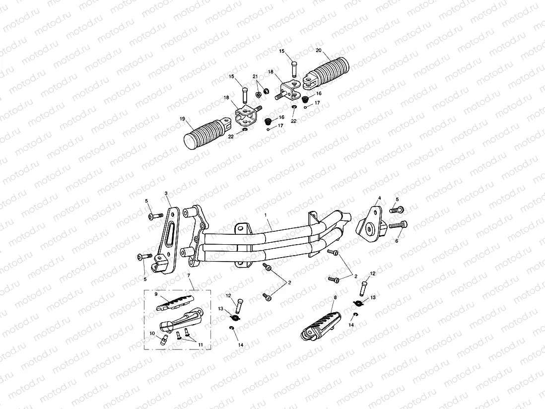 Footrests & Mountings 617621