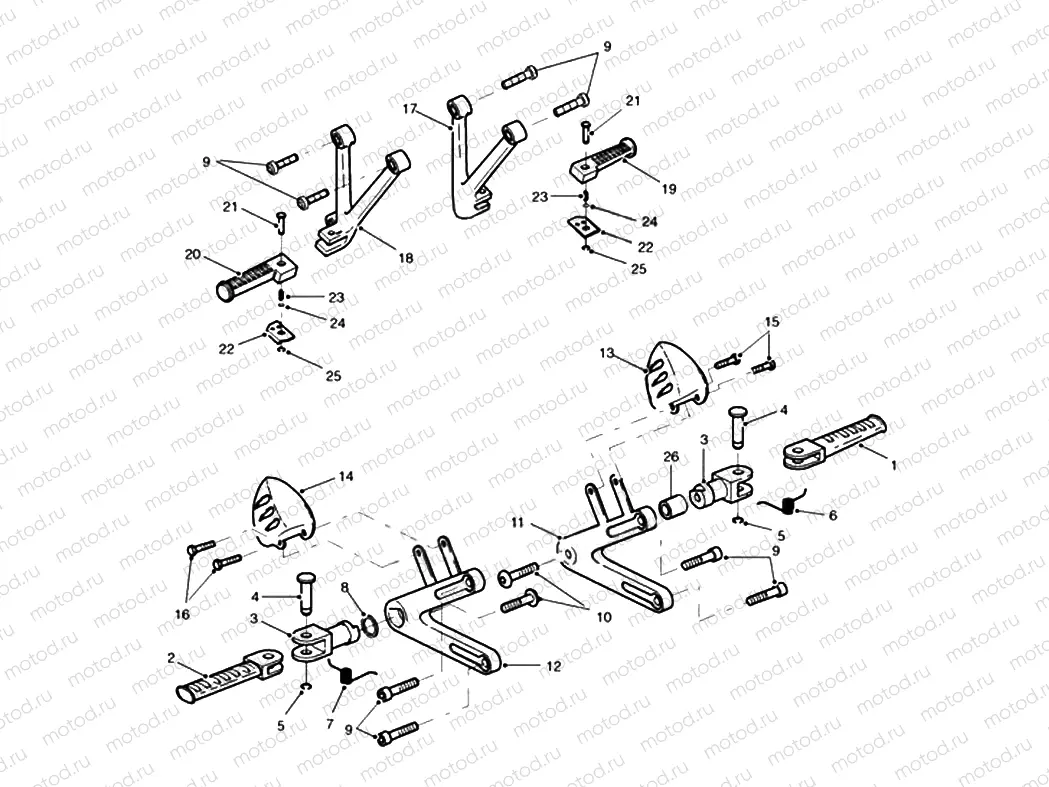 Footrests & Mountings
