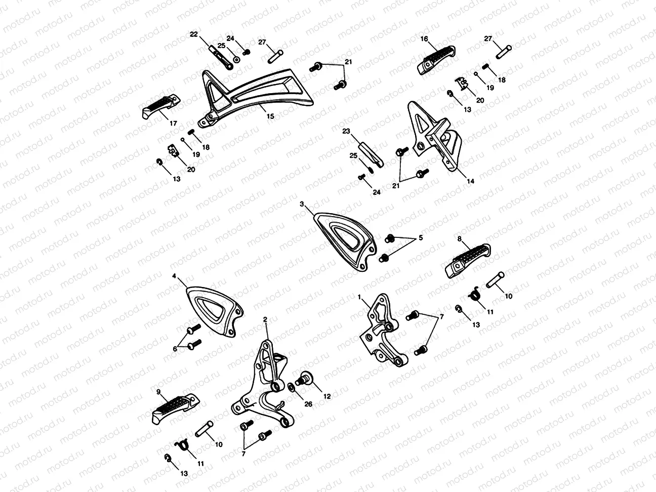 Footrests & Mountings