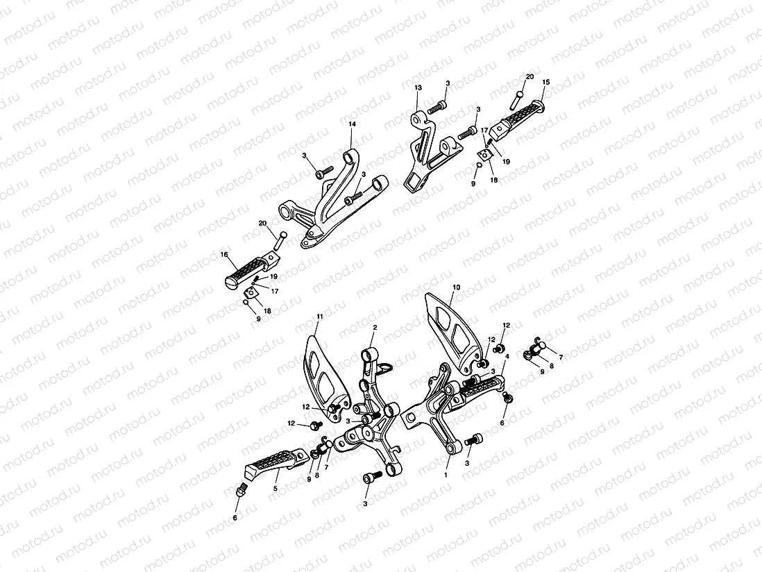 Footrests & Mountings