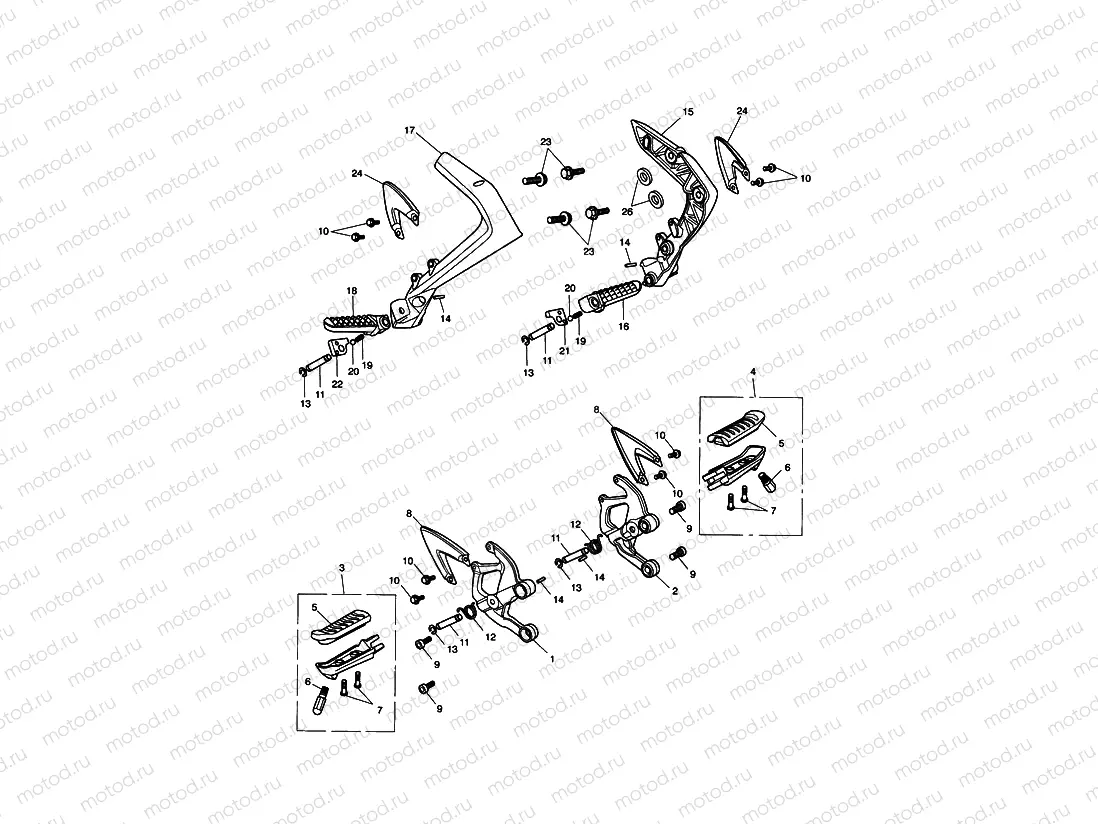 Footrests & Mountings