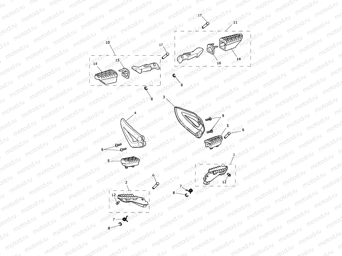 Footrests & Mountings