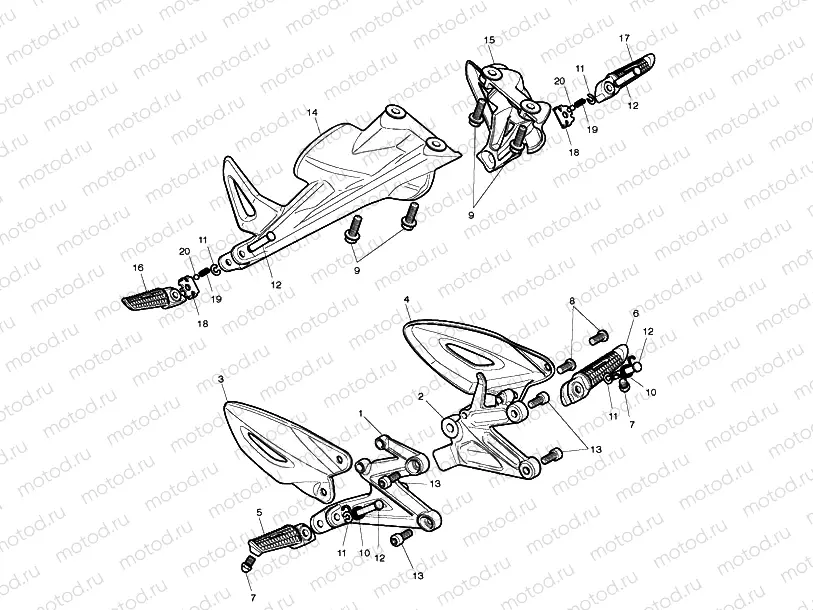Footrests & Mountings