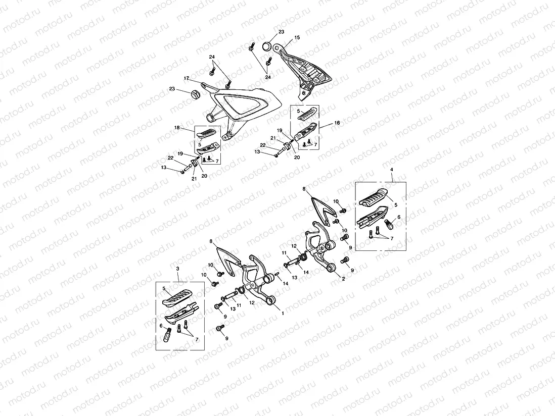 Footrests & Mountings