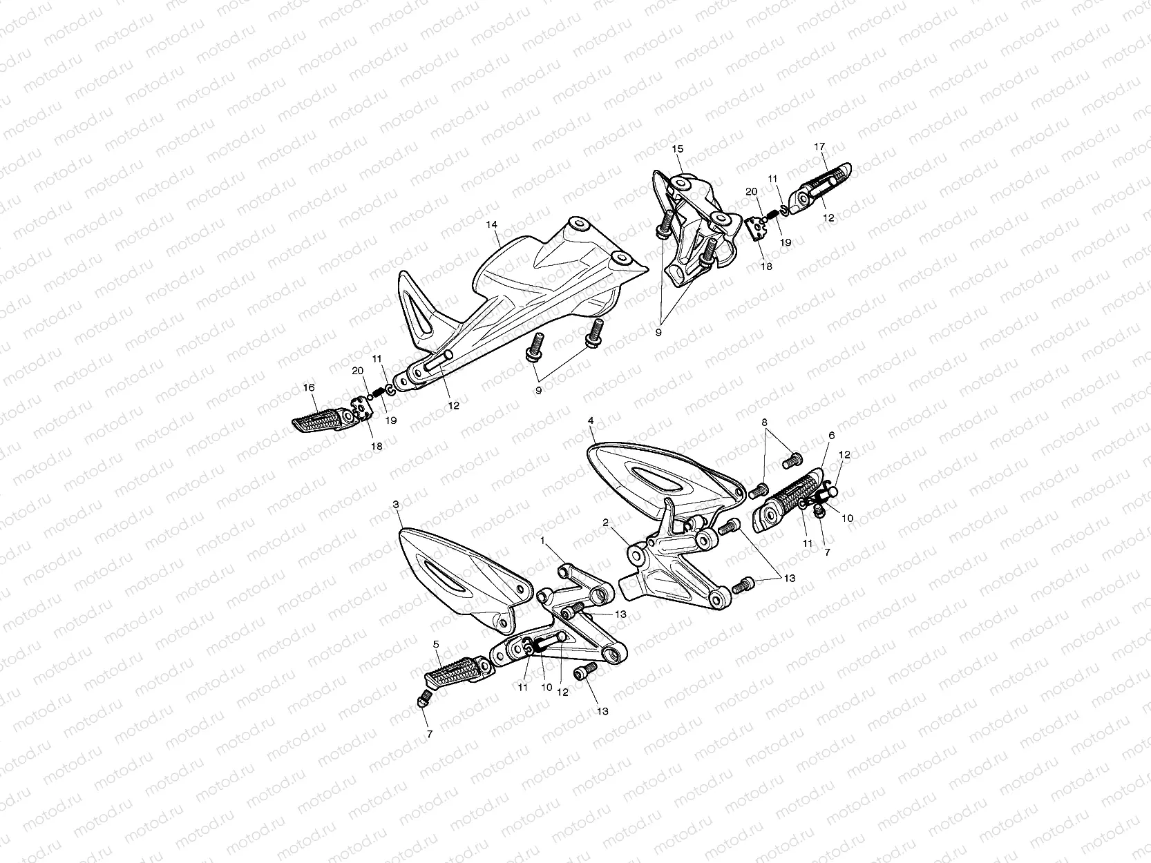 Footrests & Mountings