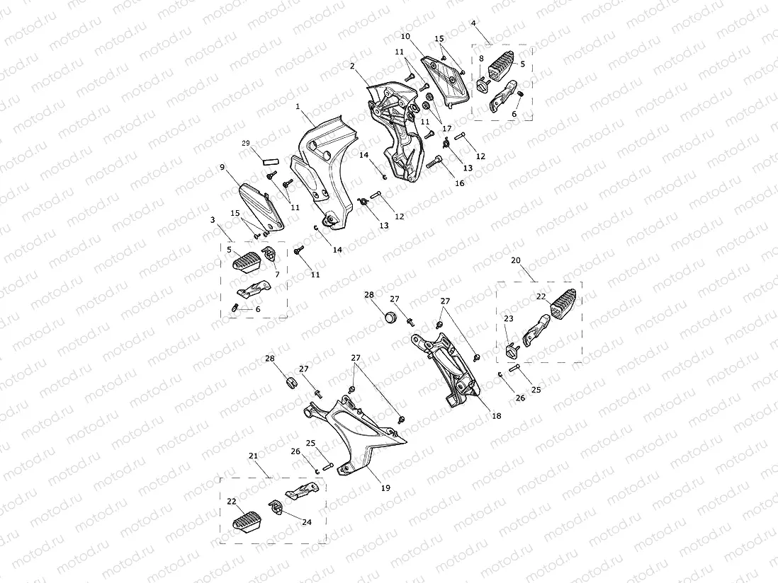 Footrests & Mountings