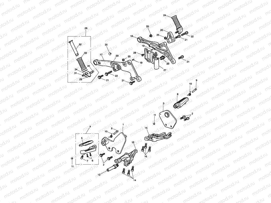 Footrests & Mountings