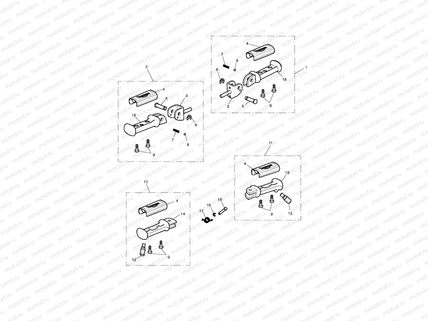 Footrests & Mountings