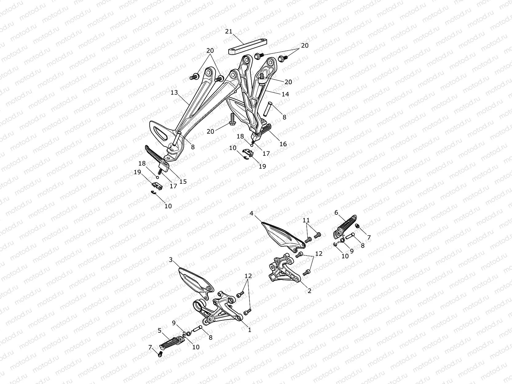 Footrests & Mountings
