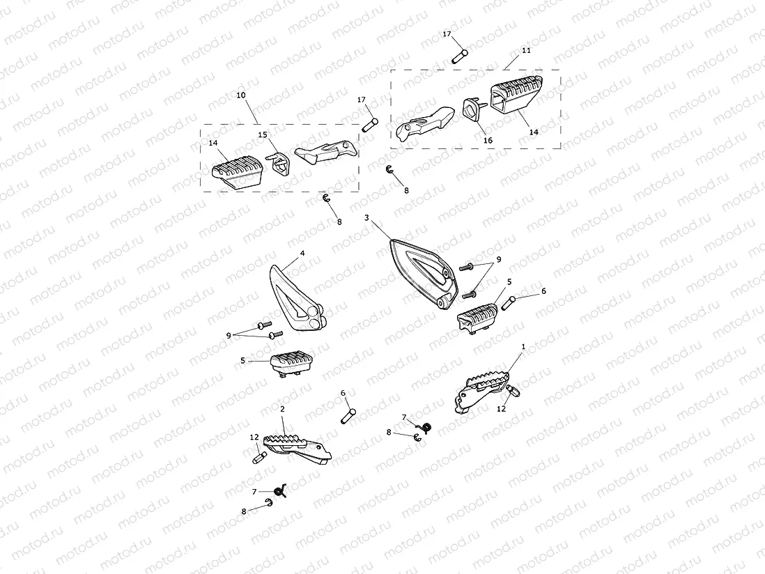 Footrests & Mountings