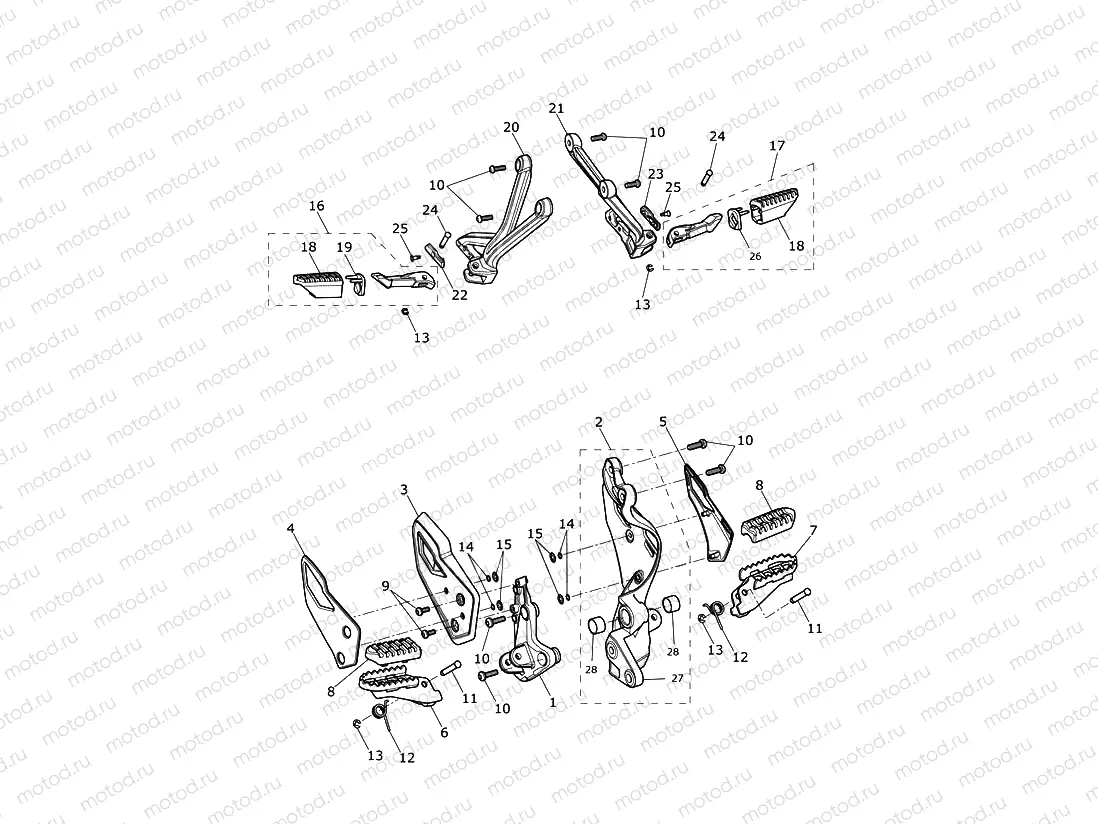 Footrests & Mountings