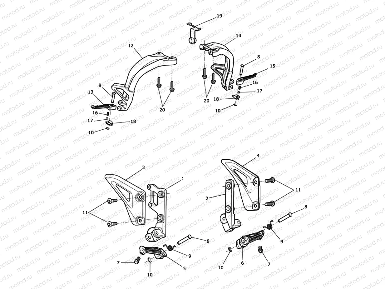 Footrests & Mountings