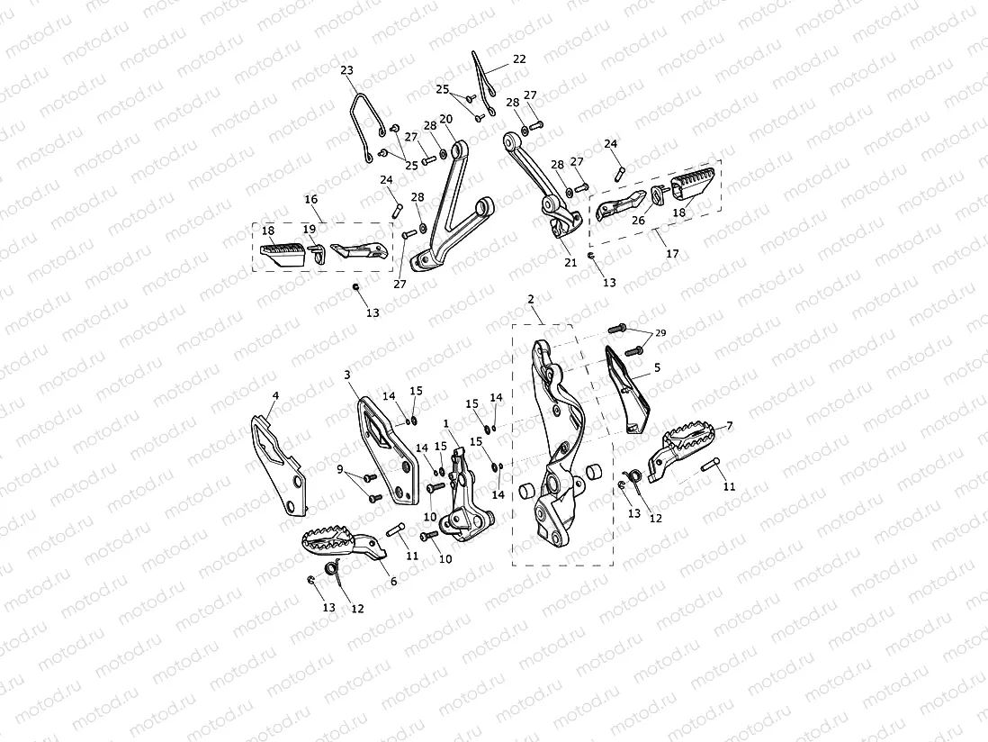 Footrests & Mountings