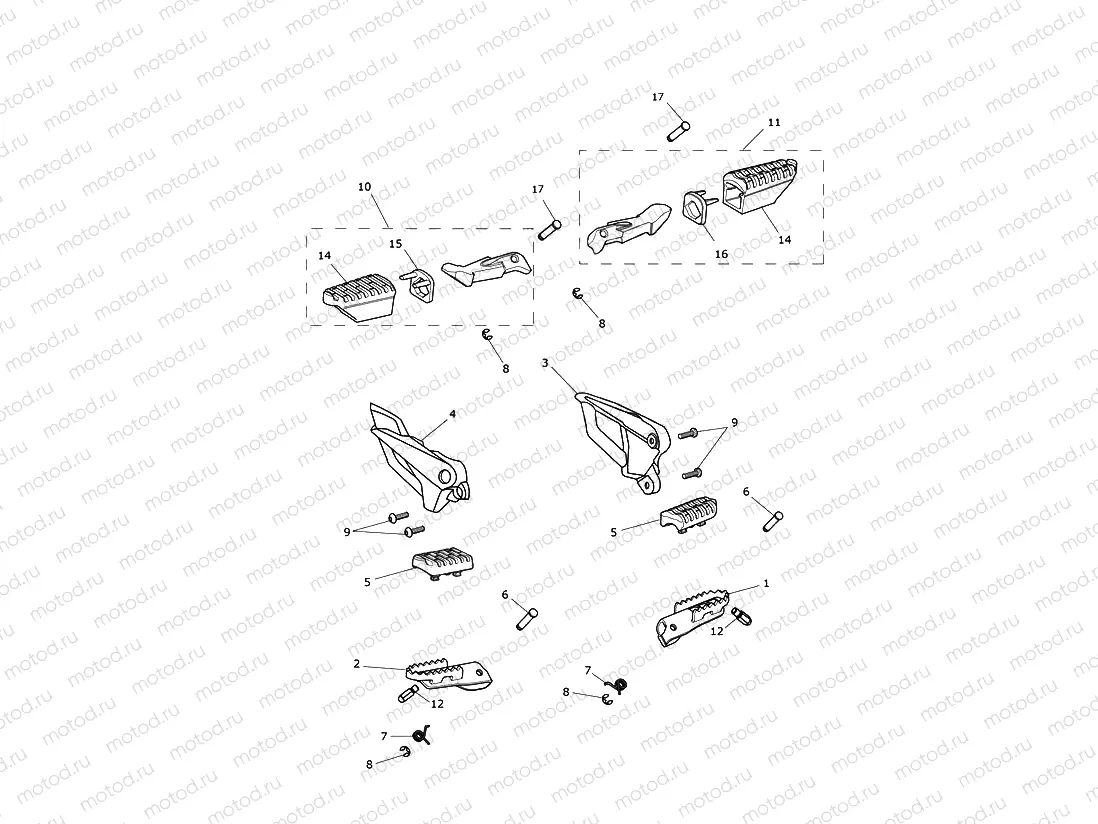 Footrests & Mountings