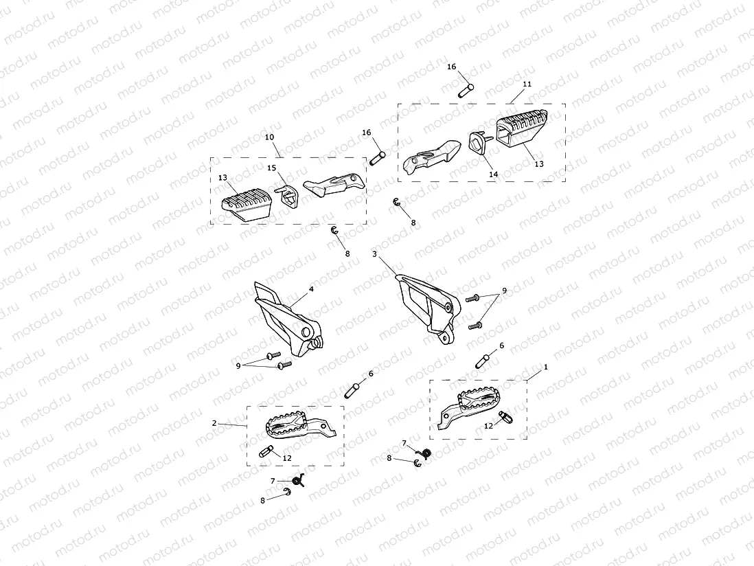 Footrests & Mountings