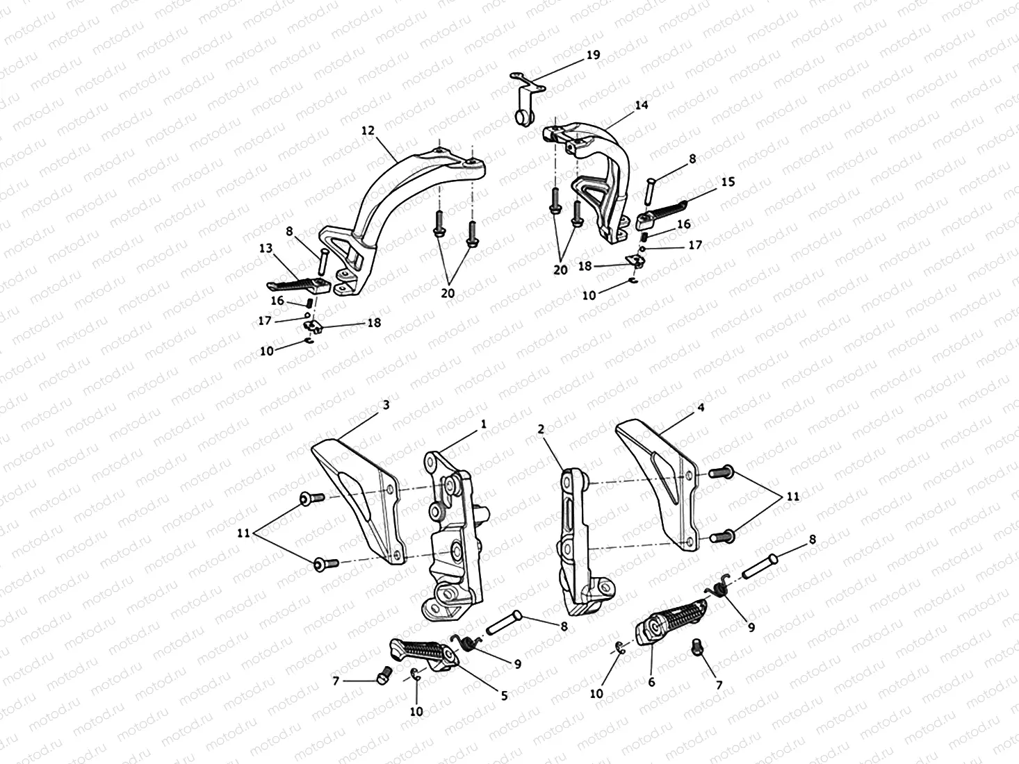 Footrests & Mountings