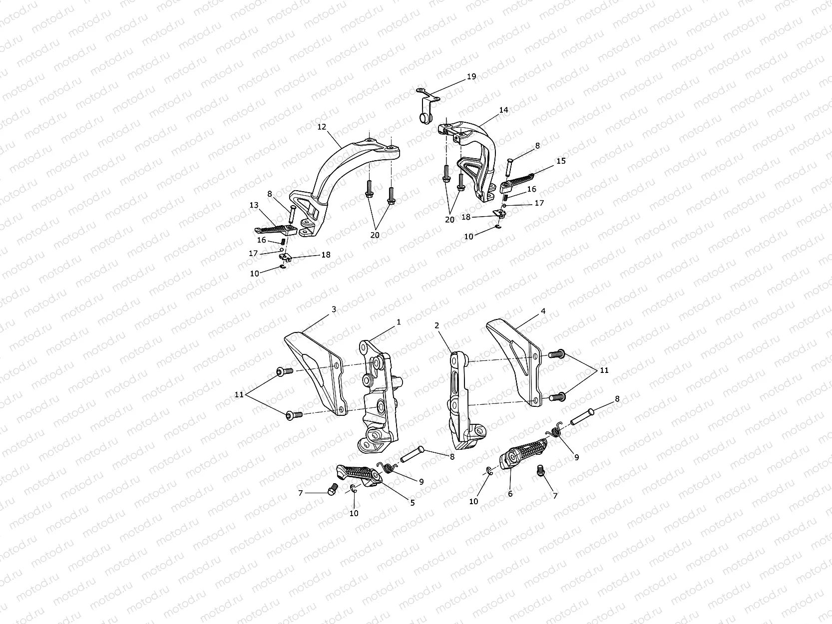 Footrests & Mountings