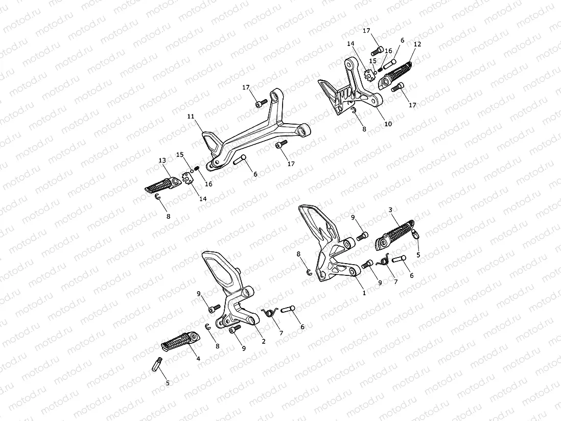 Footrests & Mountings