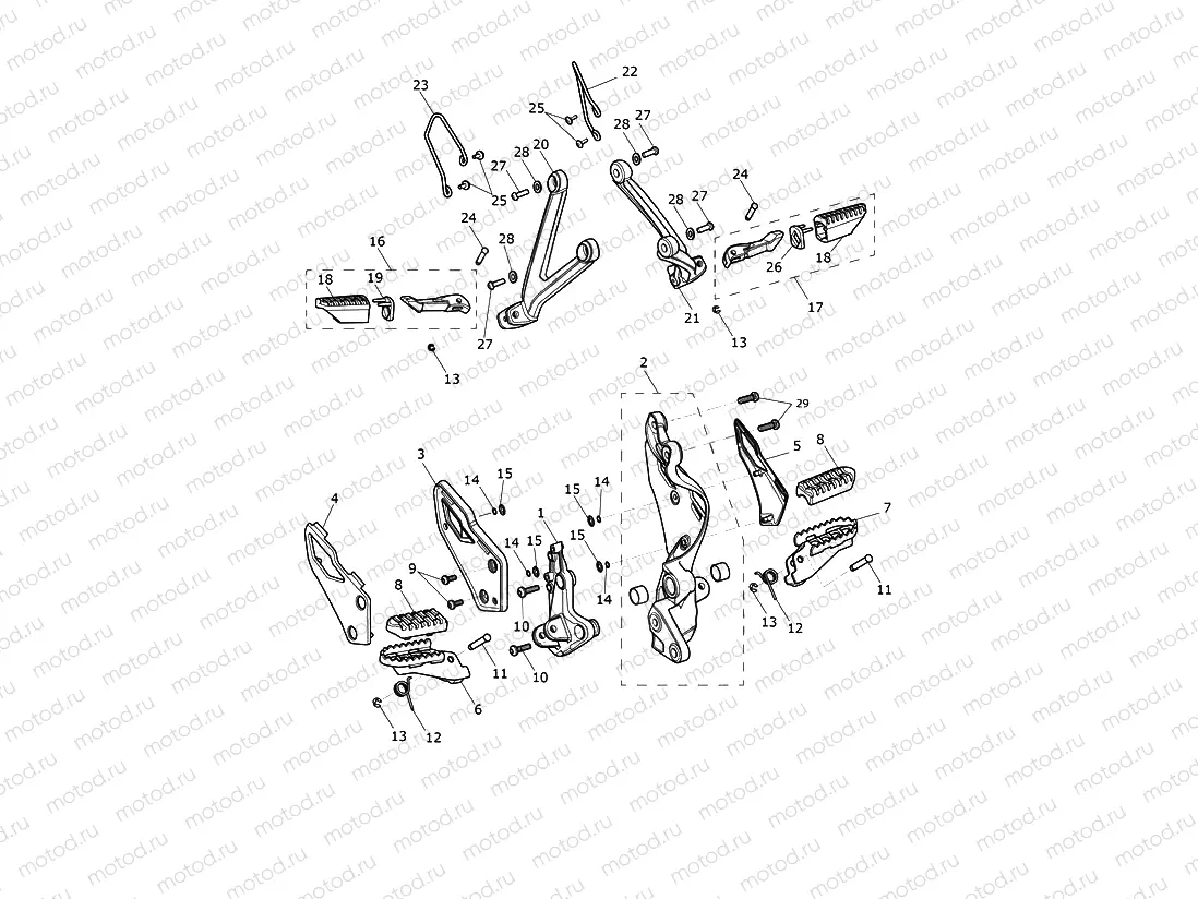 Footrests & Mountings