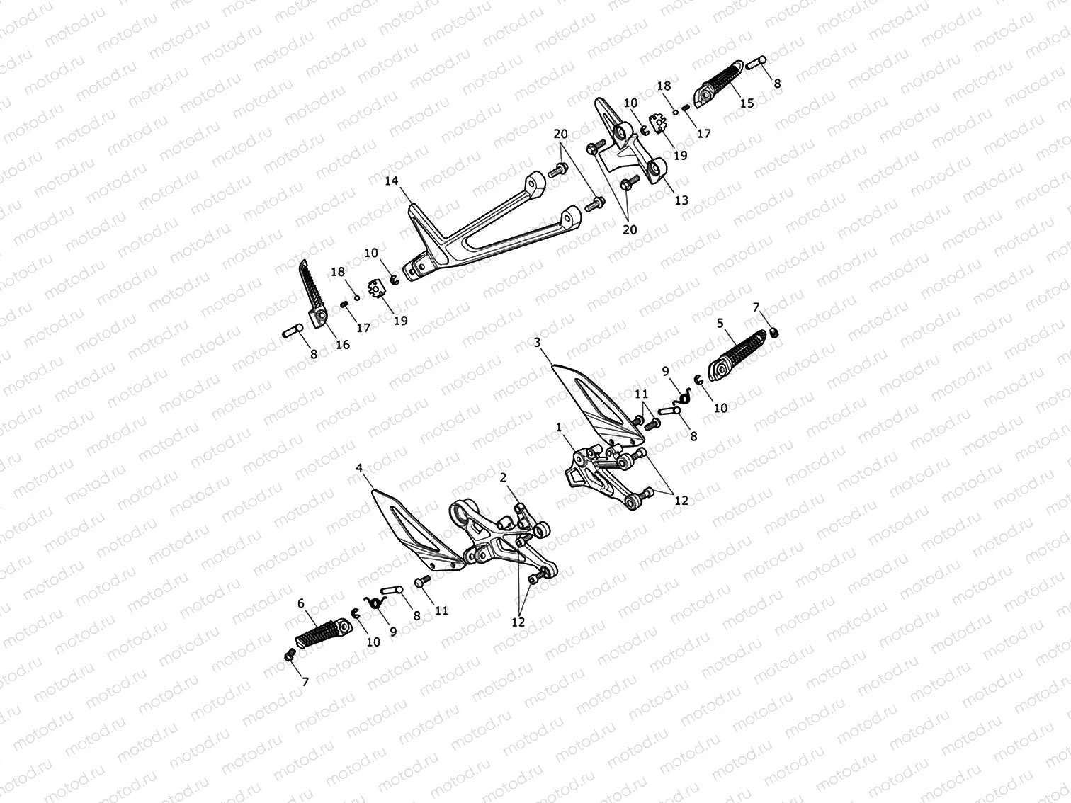 Footrests & Mountings