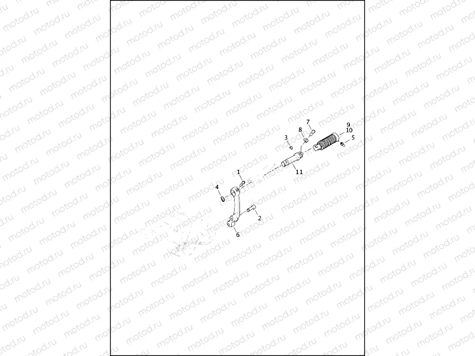 FOOTRESTS, RIDER, FORWARD-CONTROL