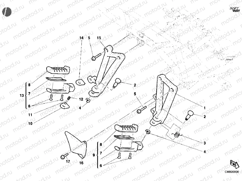 FOOTRESTS, RIGHT » UNCLASSIFIED