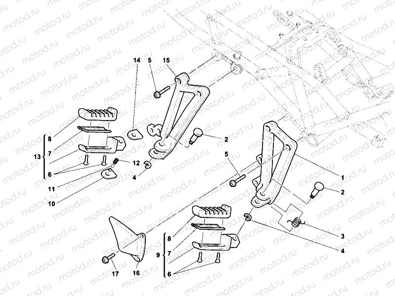 FOOTRESTS, RIGHT » UNCLASSIFIED