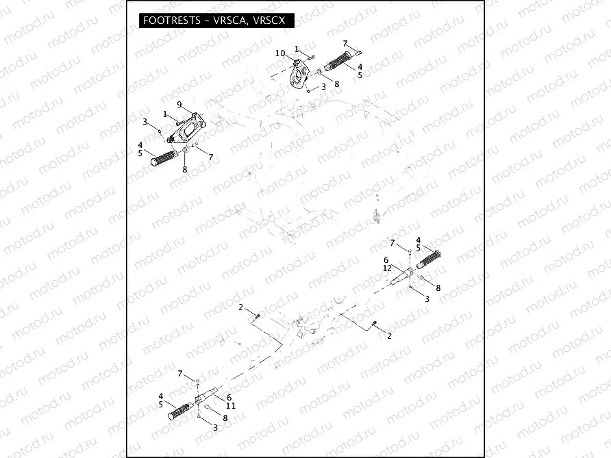 FOOTRESTS - VRSCA, VRSCX