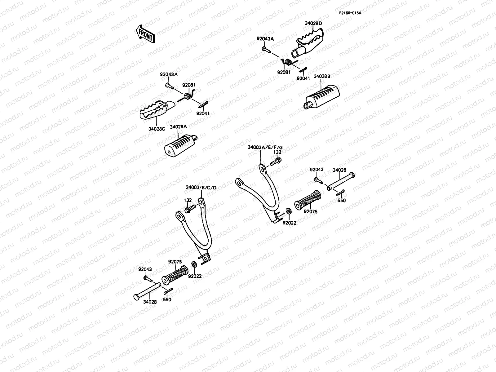 Footrests(MX125A-004359-)