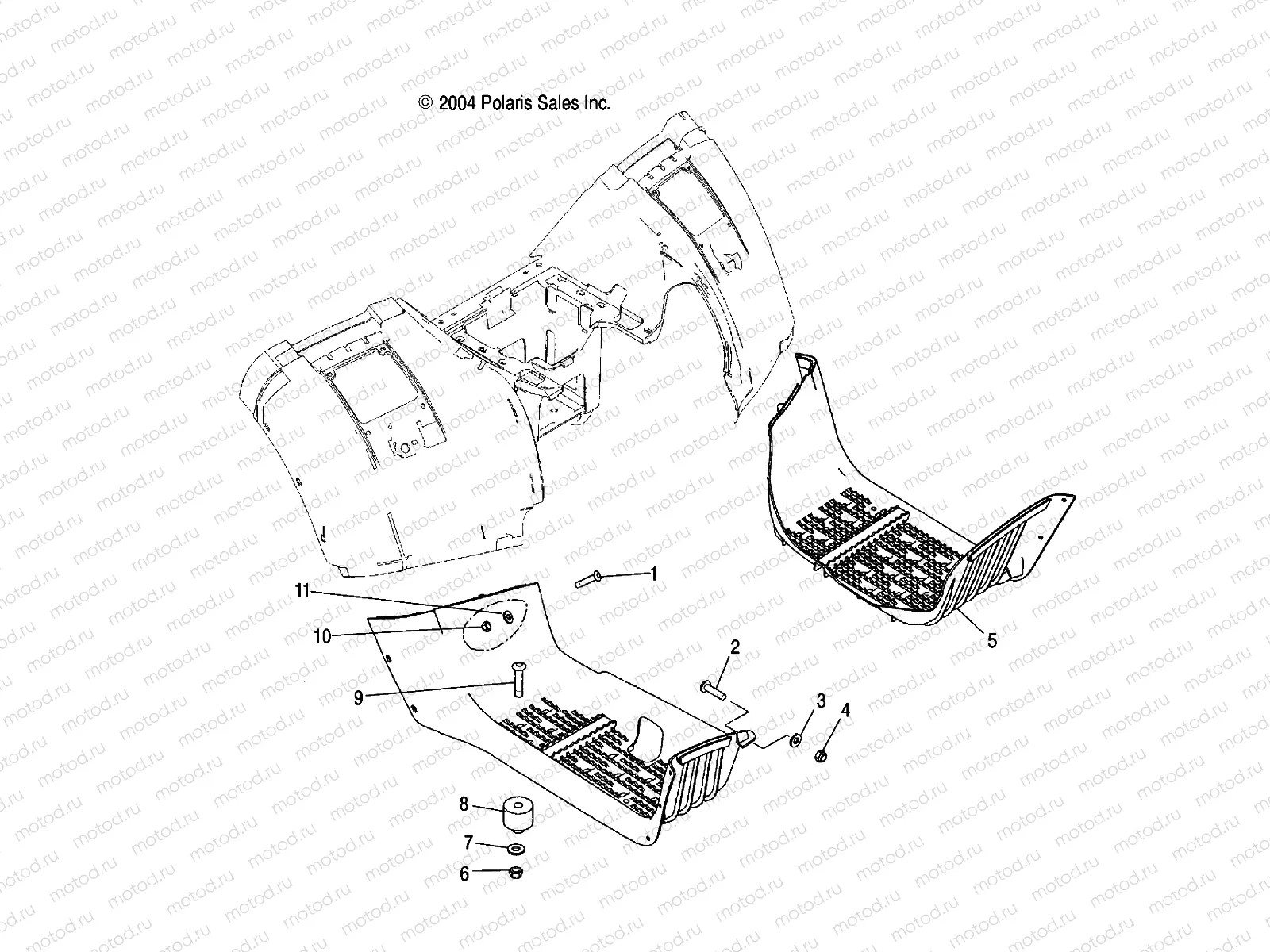 FOOTWELLS - A05JD50AA/AB/AC (4995189518A08) | FOOTWELLS - A05JD50AA/AB/AC (4995189518A08)