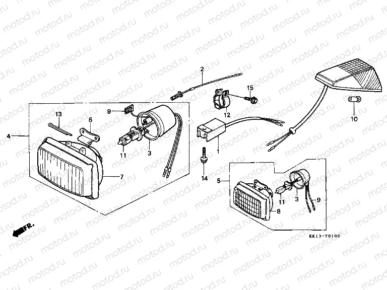 FOP-1 HEADLIGHT (CM)